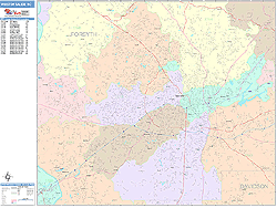 Winston-Salem Wall Map