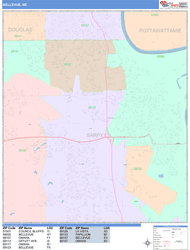 Bellevue Wall Map