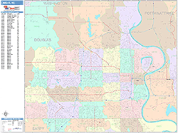 Omaha Wall Map