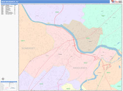 New Brunswick Wall Map