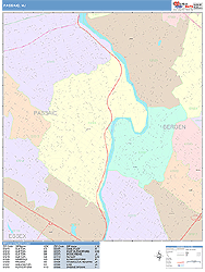 Passaic Wall Map