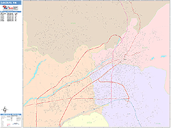 Santa Fe Wall Map