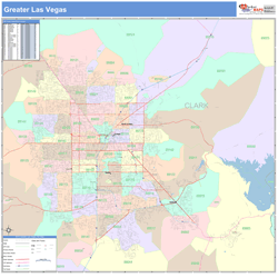 Greater Las Vegas Wall Map