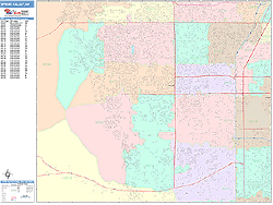 Spring Valley Wall Map