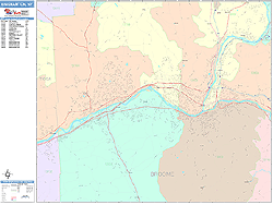 Binghamton Wall Map