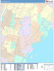 New Rochelle Wall Map