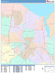 Rochester Wall Map