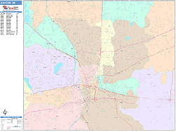 Canton Wall Map