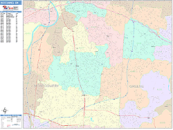 Kettering Wall Map