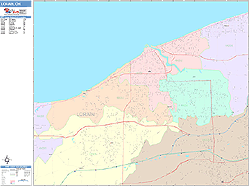 Lorain Wall Map