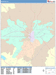 Mansfield Wall Map