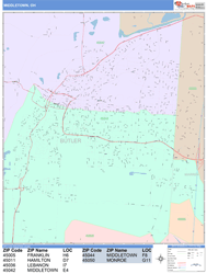 Middletown Wall Map