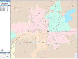 Springfield Wall Map