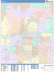 Tulsa Wall Map