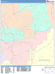 Bethlehem Wall Map