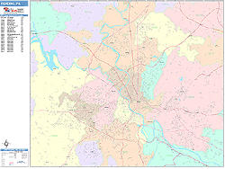 Reading Wall Map