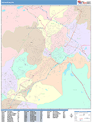 Scranton Wall Map