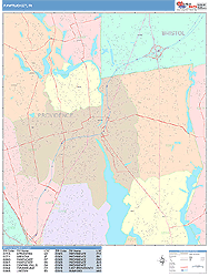 Pawtucket Wall Map