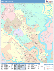 North Charleston Wall Map