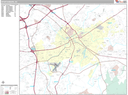 Spartanburg Wall Map