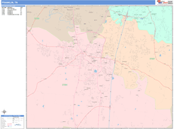 Franklin Wall Map