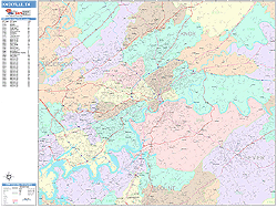 Knoxville Wall Map