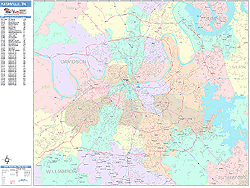 Nashville Wall Map