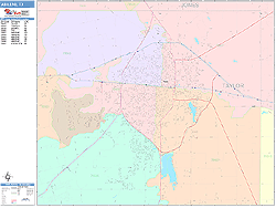 Abilene Wall Map