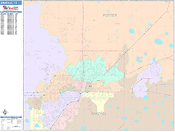 Amarillo Wall Map