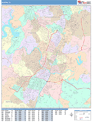 Austin Wall Map