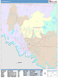 Brownsville Wall Map