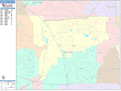 Carrollton Wall Map