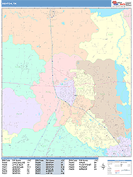 Denton Wall Map