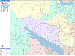 Flower Mound Wall Map