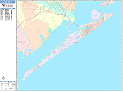 Galveston Wall Map