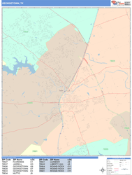 Georgetown  Wall Map