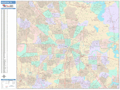 Houston Wall Map