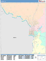 Laredo Wall Map