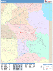 Mesquite Wall Map