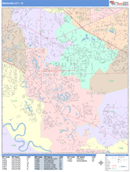 Missouri City Wall Map