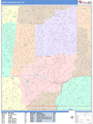 North Richland Hills Wall Map