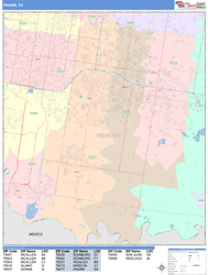 Pharr Wall Map