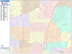 Plano Wall Map