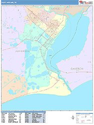 Port Arthur Wall Map