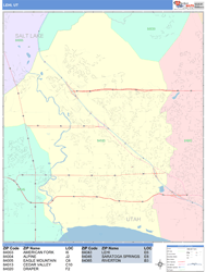 Lehi Wall Map