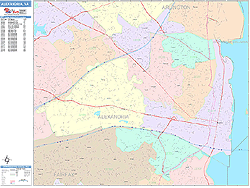 Alexandria Wall Map