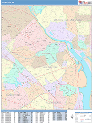 Arlington Wall Map