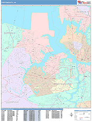 Portsmouth Wall Map