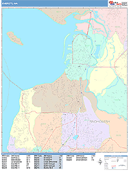 Everett Wall Map