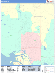 Marysville Wall Map